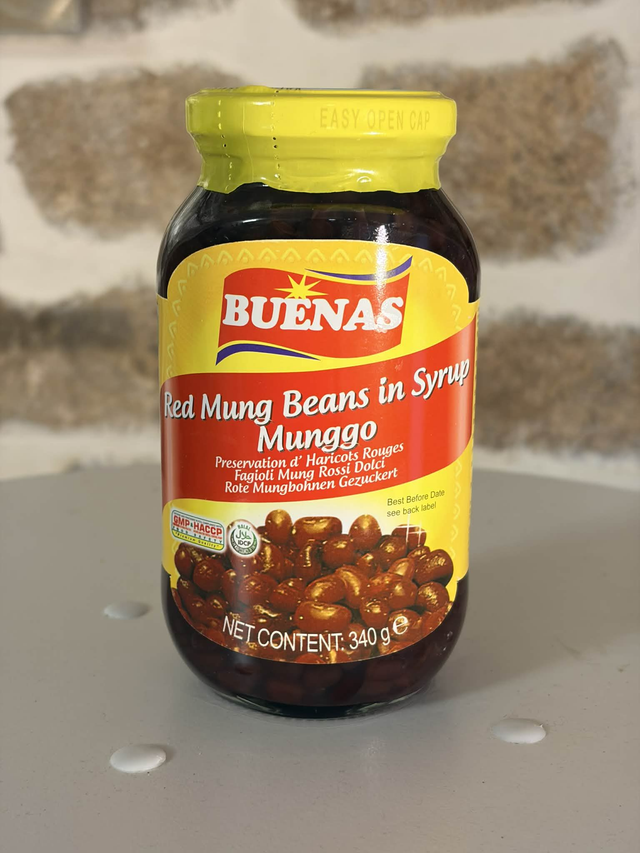 Buenas - Red Mung Beans in Syrup 340g