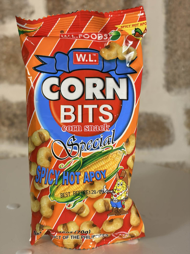 W.L. - Corn Bits Spicy Hot Apoy 70g